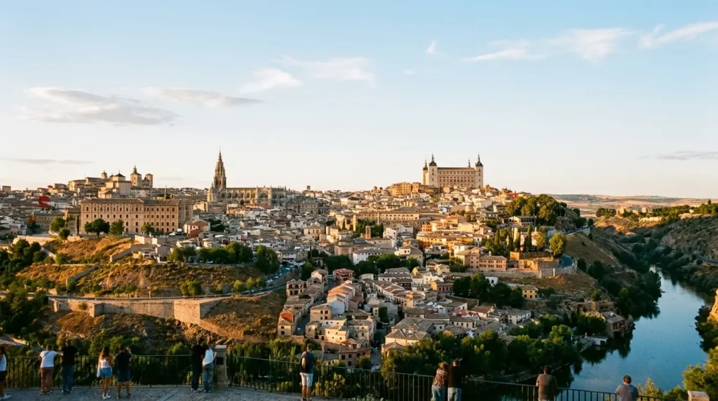 Vista de Toledo desde el mirador del Valle para ver Toledo en un día