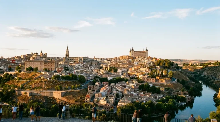 Vista de Toledo desde el mirador del Valle para ver Toledo en un día