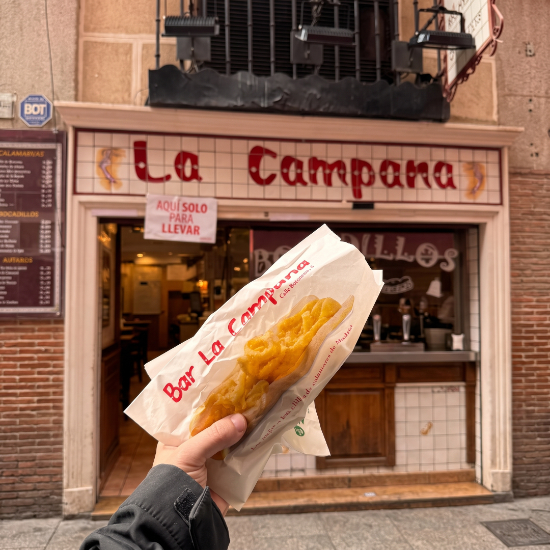 La Campana, bar de bocadillos de calamares en Madrid